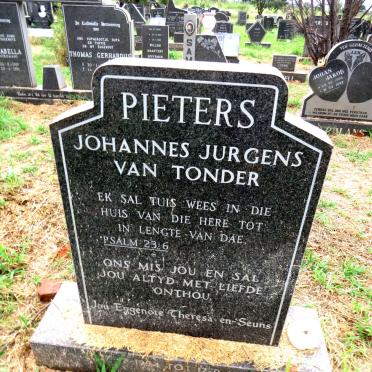 PIETERS Johannes Jurgens van Tonder 1954-1990
