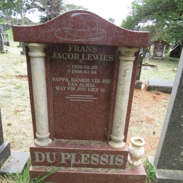 PLESSIS Frans Jacob Lewies, du 1939-1998