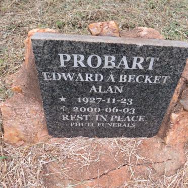 PROBART Edward A Becket Alan 1927-2000