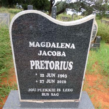 PRETORIUS Magdalena Jacoba 1963-2016