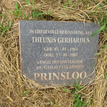 PRINSLOO Theunis Gerardus 1961-2007