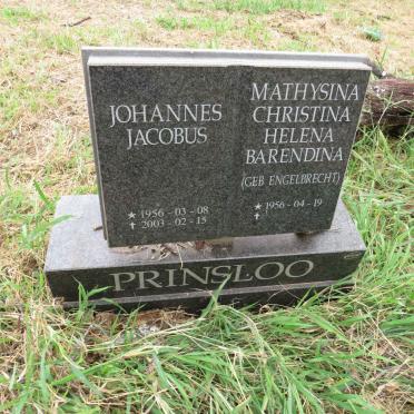 PRINSLOO Johannes Jacobus 1956-2003 & Mathysina Christina Helena Barendina ENGELBRECHT 1956-