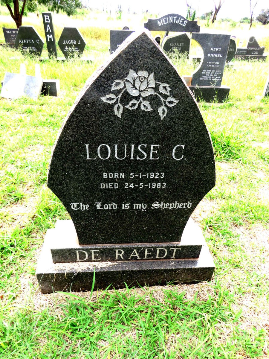 RAEDT Louise C., de 1923-1983