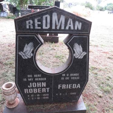 REDMAN John Robert 1929-1996 & Frieda 1940-