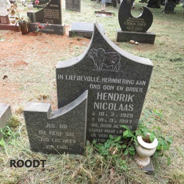 ROODT Hendrik Nicolaas 1925-1997