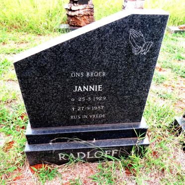 RADLOFF Jannie 1929-1987