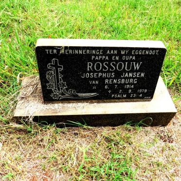 RENSBURG Rossouw Josephus, Jansen van 1914-1979