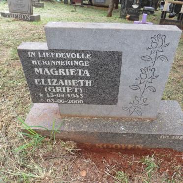 ROOYEN Magrieta Elizabeth, van 1943-2000