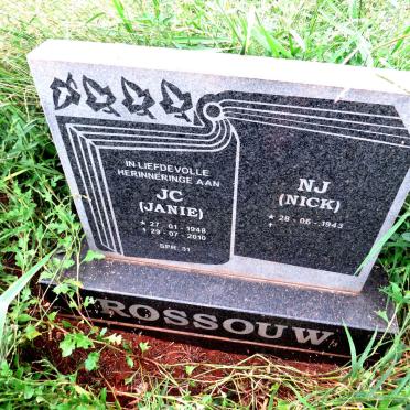 ROSSOUW N.J. 1943- :: ROSSOUW J.C. 1948-2010