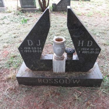 ROSSOUW D.J. 1918-1993 & H.D. 1924-2001