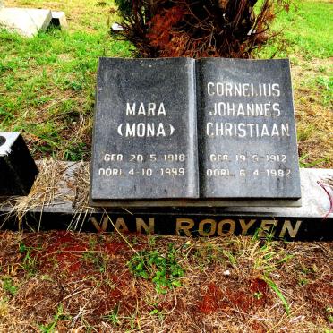 ROOYEN Cornelius Johannes Christiaan, van 1912-1982 & Mara 1918-1999