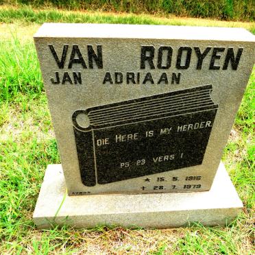 ROOYEN Jan Adriaan, van 1916-1979