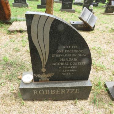 ROBBERTZE Hendrik Jacobus Coetzee 1918-1984