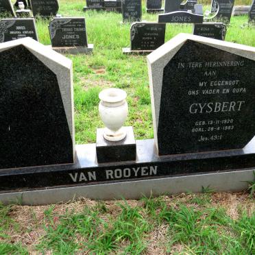 ROOYEN Gysbert, van 1920-1983