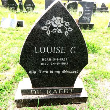 RAEDT Louise C., de 1923-1983