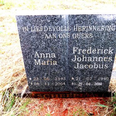 SCHEEPERS Frederick Johannes Jacobus 1940-2014 & Anna Maria 1943-2004