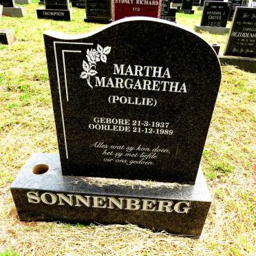 SONNENBERG Martha Margaretha 1937-1989
