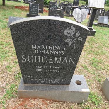 SCHOEMAN Marthinus Johannes 1906-1988