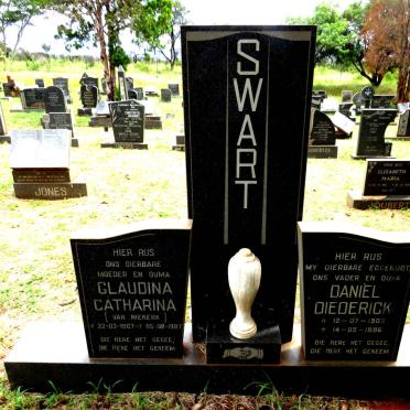 SWART Daniel Diederick 1903-1986 & Glaudina Catharina VAN NIEKERK 1907-1987