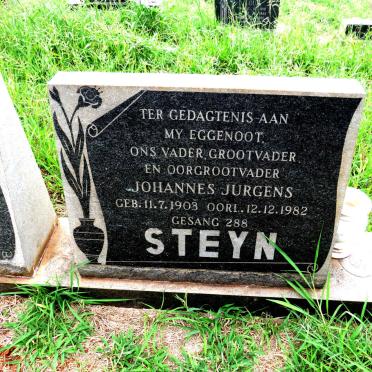 STEYN Johannes Jurgens 1903-1982