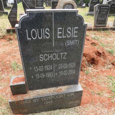 SCHOLTZ Louis 1924-1993 & Elsie SMIT 1928-2004