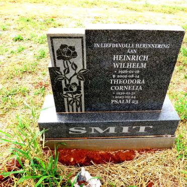 SMIT Heinrich Wilhelm 1926-2002 :: SMIT Theodora Cornelia 1939-2023