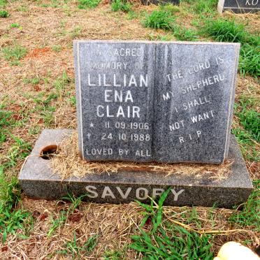SAVORY Lillian Ena Clair 1906-1988