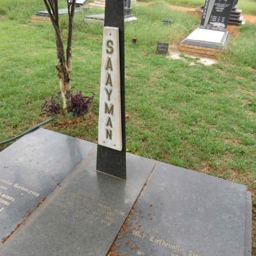 SAAYMAN Cornelis Michael 1912-1984 & Judith Maria STEENKAMP 1921-2005 _1
