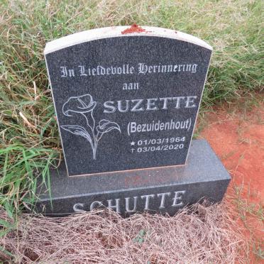 SCHUTTE Suzette nee BEZUIDENHOUT 1964-2020