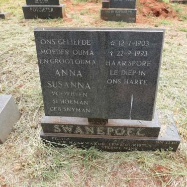 SWANEPOEL Anna Susanna 1903-1993
