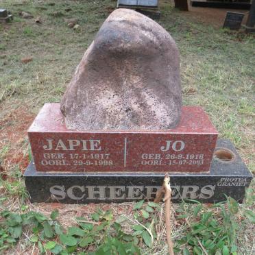 SCHEEPERS Japie 1917-1998 & Jo 1916-2003