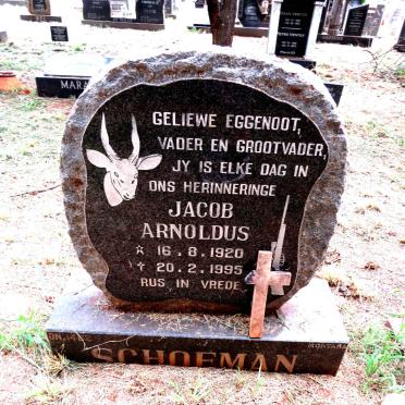 SCHOEMAN Jacob Arnoldus 1920-1995