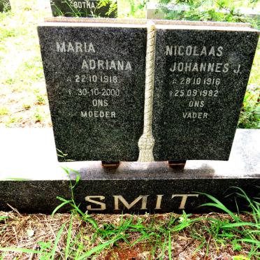 SMIT Nicolaas Johannes J. 1916-1982 & Maria Adriana 1918-2000