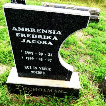 SCHOEMAN Ambrensia Fredrika Jacoba 1909-1999