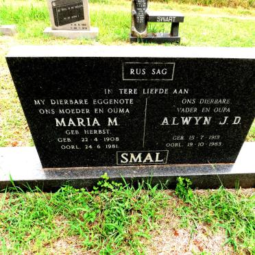 SMAL Alwyn J.D. 1913-1983 & Maria M. HERBST 1908-1981