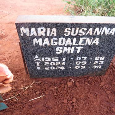 SMIT Maria Susanna Magdalena 1957-2024