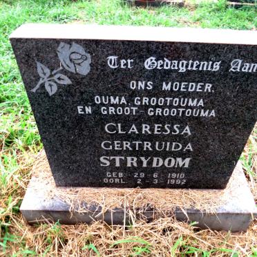 STRYDOM Claressa Gertruida 1910-1992