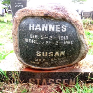 STASSEN Hannes 1910-1992 & Susan 1912-1994