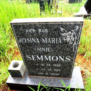 SEMMONS Josina Maria 1896-1985