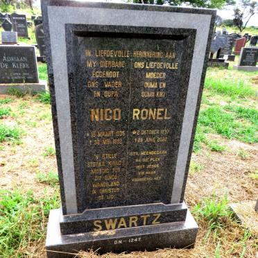 SWARTZ Nico 1935-1992 & Ronel 1937-2022
