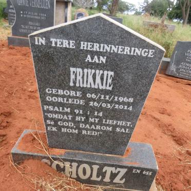 SCHOLTZ Frikkie 1968-2014
