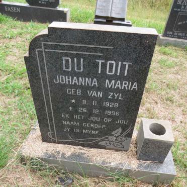 TOIT Johanna Maria, du nee VAN ZYL 1928-1996