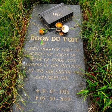 TOIT Boon, du 1958-2000