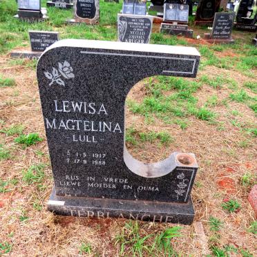 TERBLANCHE Lewisa Magtelina 1917-1988