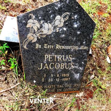 VENTER Petrus Jacobus 1919-1987