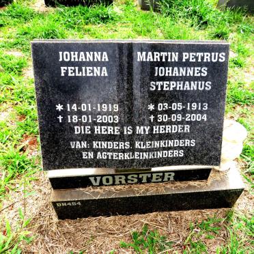 VORSTER Martin Petrus Johannes Stephanus 1913-2004 & Johanna Feliena 1919-2003