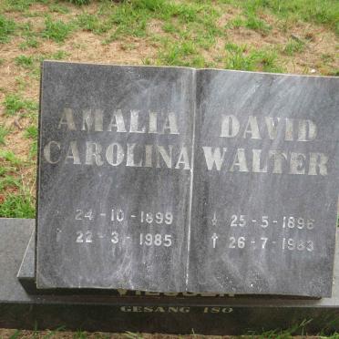 VILJOEN David Walter 1896-1983 & Amalia Carolina 1899-1985