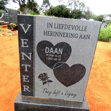 VENTER Daan 1949-2021