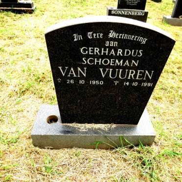 VUUREN Gerhardus Schoeman, van 1950-1991