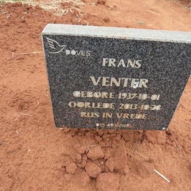 VENTER Frans 1937-2013